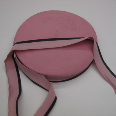 Ripsband pink/navy 2,5cm